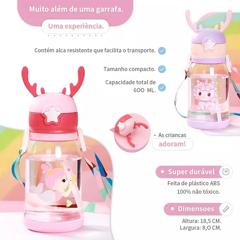 Garrafa De Água Infantil com alça