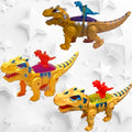 Brinquedo Dinossauro Robô Com Luzes Led Movimento E Som